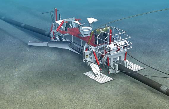 Tehnoloģijas Baltijas jūrā strādāja pasaulē modernākais zemūdens arkls PL3 zemūdens arkls tranšeju izveidei Baltijas jūras gultnē un cauruļvadu ievietošanai.