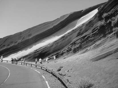 0 269 Fig. -. Pyroclastic fall and surge deposits located near Fig... The craters of +3.