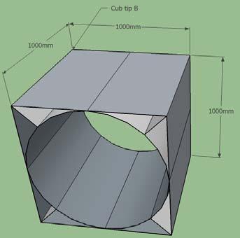 Figura 5 Model cub tip B, cu cilindru