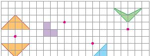 چند دانش آموز روش های زیر را پیشنهاد کرده اند. علی: قرینه ی»آ«را نسبت به محور عمودی )قرمز( به دست آورد و آن را»پ«نامید. سپس قرینه ی نقطه ی»پ«را نسبت به محور افقی )آبی( پیدا کرد و آن را»ت«نامید.