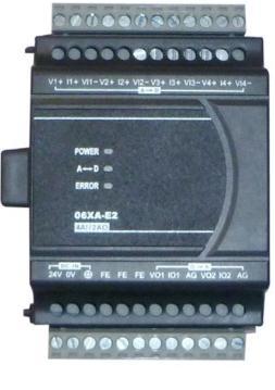 5A( ترانزیستور )300mA(NPN تعداد خروجی دیجیتال نحوه اتصال به CPU اتصال از سمت راست CPU به تعداد مجموع ورودی و خروجی های مجاز هر CPU ماژولهای آنالوگ سری ES2 DVP0ADE2 DVP02DAE2 DVP0DAE2 DVP06XAE2 1 بیت