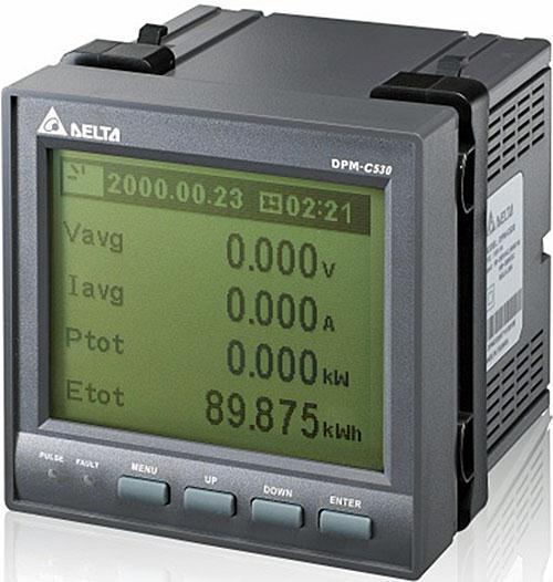 : DPMC530A پاور آناالیزر سایز کنترلر 96x96mm بوده و ولتاژ تغذیه آن 265~0 VAC می باشد. این کنترلها دارای پورت RS5 با پروتوکل MODBUS RTU/ASCII می باشند.