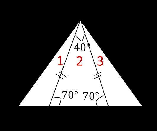20 = 1 + 3 60 = 1 + 3 + 40 60 = 1 + 2 + 3 إذا كان نسب زوايا لمثلث ما على النحو التالي 5 : 4 : 3 السؤال )17( ما نوع هذا المثلث )ب( قائم )أ( حاد )د( xxxx )ج ) منفرج طريقة الحل: )أ(