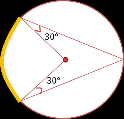 ما قياس القوس في الشكل التالي ( المحدد باللون البرتقالي( السؤال )18( )ب( 120 )أ( 60 )د(