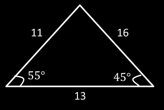 أي من المثلثات التالية صحيحة علما بأن الرسم ليس على القياس )أ( )ب( السؤال )58( )ج )