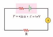 الف( ولتسنج چه عددی را میخواند ب( ولتاژ دو سر مولد چهقدر است پ( اگر مقاومت درونی مولد 1Ω باشد نیروی محرکهی مولد را به دست آورید.