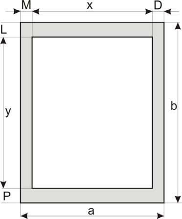 2. Margjinat Me margjina duhet nënkuptuar hapësirën e zbrazët në letër, e cila lihet lart (L), poshtë (P), majtas (M) dhe djathtas (D) hapësirës së