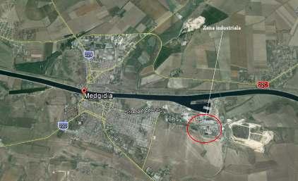 2. DESCRIEREA TERENULUI 2.1. LOCALIZAREA TERENULUI Amplasamentul pe care isi desfasoara activitatea societatea SC. Lafarge Ciment (Romania) S.A. Punct de lucru Medgidia este situat in zona de est a municipiului Medgidia zona cu functiune industriala.