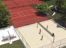 tereni - odbojka, koπarka, badminton i minigolf igraliπta, kao i stolni tenis i
