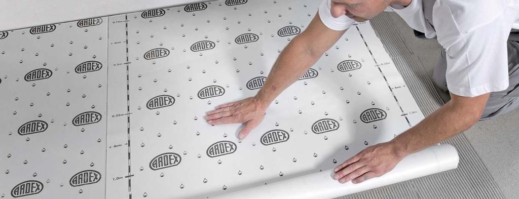 35 ARDEX S 1-K Paruošta naudoti hidroizoliacija ARDEX 8+9 Hidroizoliacinė membrana ARDEX S 7 Elastingas