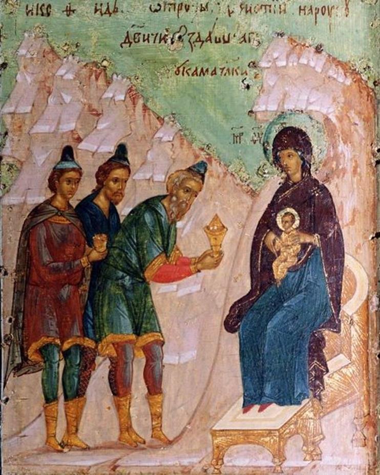 Αποστολικόν Ανάγνωσμα: Eκ της Γαλάτας Επιστολής του Αποστόλου Παύλου 4:4-7 Αδελφοί μου, όταν έφτασε η ώρα που είχε καθορίσει ο Θεός, απέστειλε τον Υιό του.