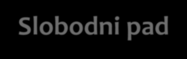 Slobodni pad Odedio akceleaciju alenog tijela ase koji se