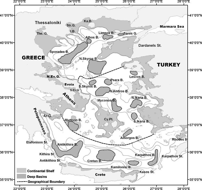 ξεπερνά τα 350 m τα οποία χωρίζουν ακόμα το κεντρικό από το νότιο Αιγαίο.