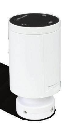 4 GHz Αντοχή επα φών 3 A Επαφές εξόδου 230 V Διαστάσεις [mm] W-40 H-13 D-73 Ομαδοποίηση των θερμοστατών και της επικοινωνίας τους Ένδειξη κατάστασης LED Μπορεί να τοποθετηθεί σε ράγα DIN 3 χιλιοστών