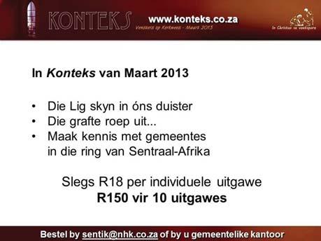 GEREFORMEERDE KERK OOS-MOOT 450 jaar Heidelbergse Kategismus Donderdag 14 Maart 16:00 tot 22:00 (aandete en verversings) GK Oos-Moot, 31ste Laan 716, Villieria Toegang: Deurkollekte; ete moet vooraf