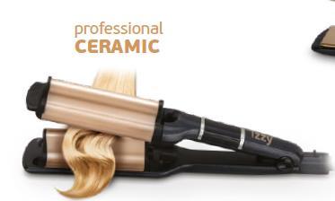 ΨΑΛΙΔΙ PROFESSIONAL CERAMIC DEEP WAVE Deep Wave για ανάλαφρα κυματιστά μαλλιά Διπλή Κεραμική επίστρωση για έξτρα προστασία της τρίχας Άμεση επίτευξη θερμοκρασίας έως 200 ο C Επιλογές θερμοκρασίας από