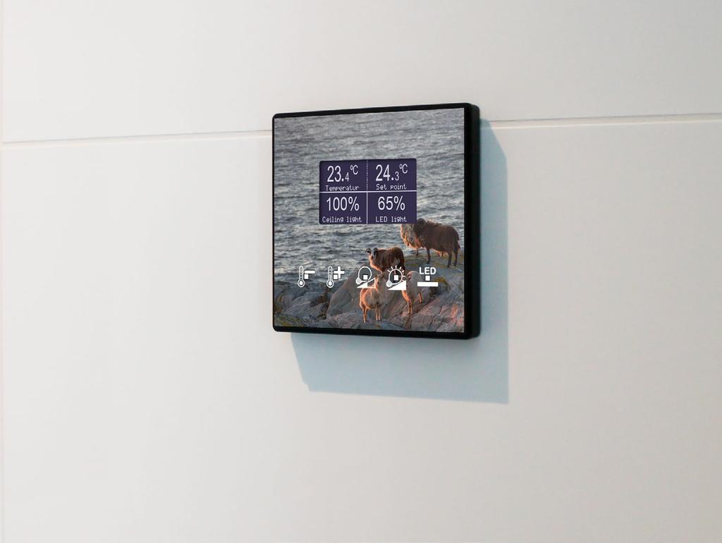 Square TMD-Display τοποθετημένο στο Panorama Hotel & Resort (νησί Sotra