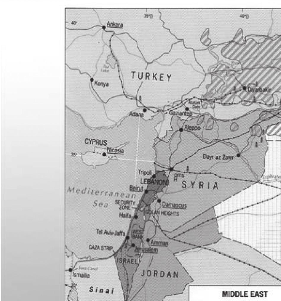Χάρτης 1 VIII. ΓΕΩΠΟΛΙΤΙΚΕΣ ΟΨΕΙΣ ΤΟΥ ΚΟΥΡΔΙΚΟΥ ΖΗΤΗΜΑΤΟΣ ΣΤΟ ΝΕΟ ΙΡΑΚ. Τὸ σύνολο τοῦ κουρδικοῦ πληθυσμοῦ στὴν Μ. Ἀνατολὴ καὶ τὴν Κ.