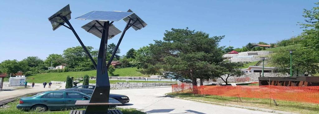 ΕΞΥΠΝΟ ΗΛΙΑΚΟ ΔΕΝΤΡΟ Μοντέλο 2: EASY TREE Ηλιακή ενέργεια Μπαταρία Ελεγκτής μπαταρίας LED