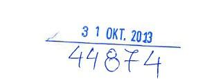 ΗΛΩΣΗ ΕΚΚΧΟ ΚΑΤΗΓΟΡΙΑΣ* Α NDO/L2488/31-10-2013 Προς την Εθνική Επιτροπή Τηλεπικοινωνιών και Ταχυδροµείων σύµφωνα µε την KYA 27217/505/13(ΦΕΚ 1442/14-06-2013) *Αναφέρεται η κατηγορία (π.χ. Α) ή το σύνολο των κατηγοριών (π.