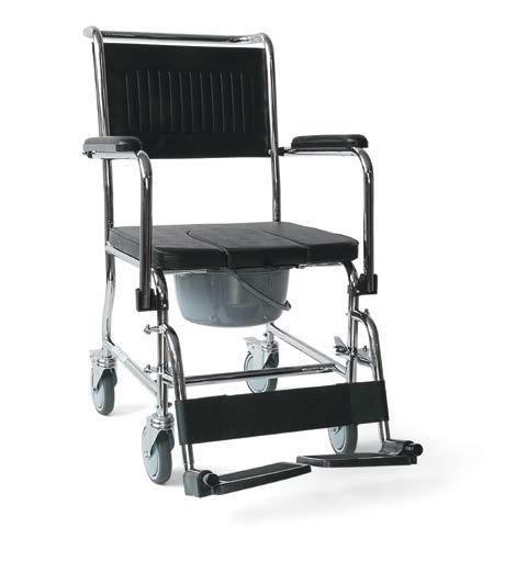 Daily living Τροχήλατες καρέκλες WC Κωδικός: 09-2-117 VT112 Καρέκλα τροχήλατη WC - κάλυμμα Mεταλλικός σκελετός ακρυλικής βαφής. Τέσσερεις τροχοί, οι δύο με φρένο, για την ασφαλή μεταφορά του ασθενή.