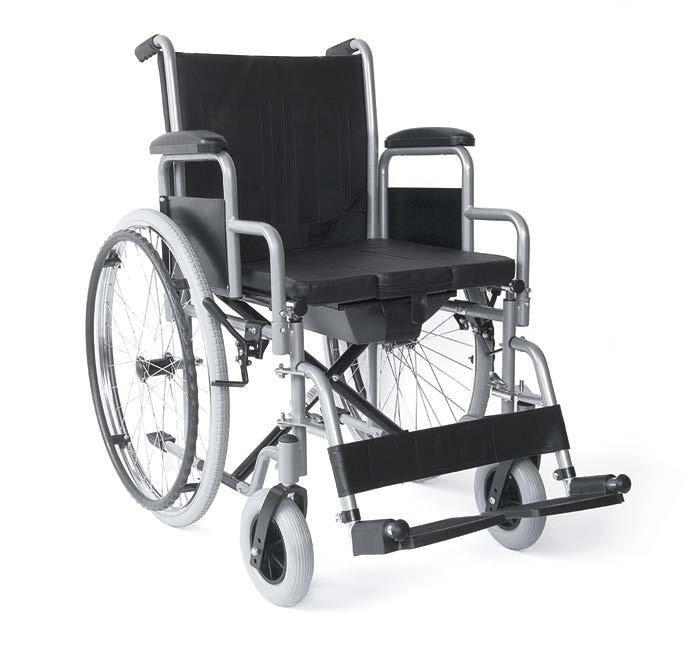 Daily living Αναπηρικά αμαξίδια Κωδικός: 09-2-035 VT302 Αμαξίδιο αφαιρούμενα πλαϊνά & WC Αναπηρικό αμαξίδιο μεταφοράς πτυσσόμενο, με δοχείο WC και προσθαφαιρούμενο κάλυμμα οπής.
