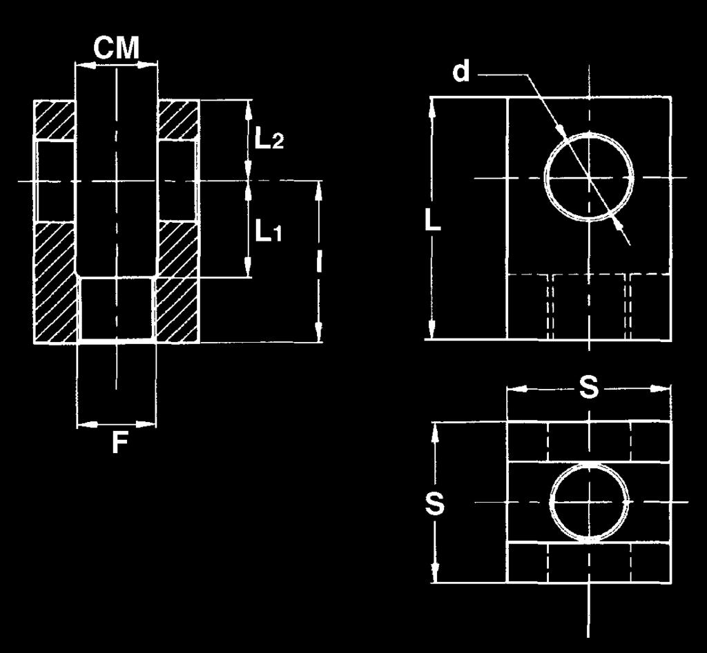 FF FORCELLE FILETTATE THREADED YOKE ATERIALE