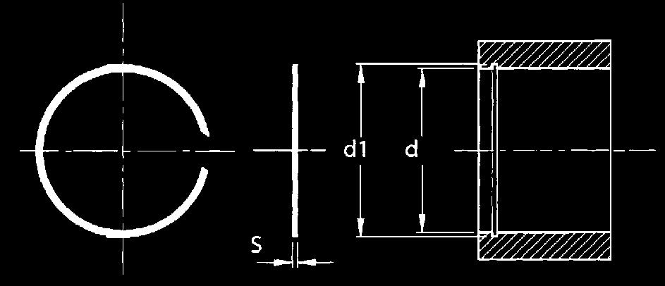 B... EEGER - ANELLI ELATICI INTERNI PER FORI EEGER - INTERNAL ELATIC RING FOR HOLE - Ø (nominale) GE Ø Ø 1 B 022 B 026 B 028 B 0 B 0 B 042 B 047 B 052 B 0 B