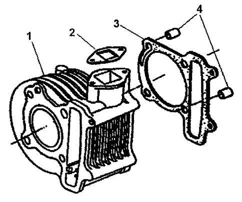 11. CYLINDER Ref# Par# Description Qty Linhai Code Control Code 1 50051 CYLINDER COMP (FOR LH50QT 2) 1 139FM.11.1 1A011010000 2 50052 GASKET CAM CHAIN ADJUSTER (FOR LH50QT 2) 1 139FM.