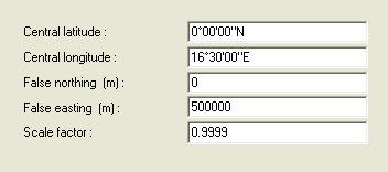 Parametri nove projekcije HTRS96/TM definirani su u samom uređaju ili u unaprijed pripremljenoj datoteci (npr.