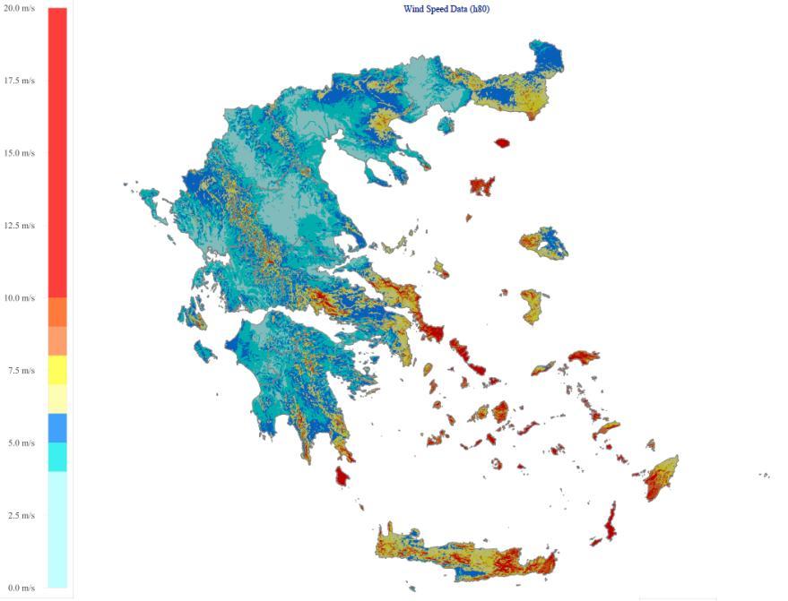 2.3.4 Παράμετροι αποδοτικότητασ Ο άνεμοσ είναι μία ςθμαντικι πθγι ενζργειασ, θ οποία μπορεί να ςυλλθφκεί από ανεμογεννιτριεσ και εξαρτάται ιδιαίτερα από τθν μζςθ τοπικι ταχφτθτα ανζμου.