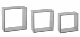 MXXR221-D30F 239 Σετ 3 διακοσμητικών ραφιών Cube shelves set of 3