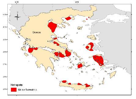 Other important fishing grounds found in Thracian Sea, Northern part of Euvoikos, Saronikos