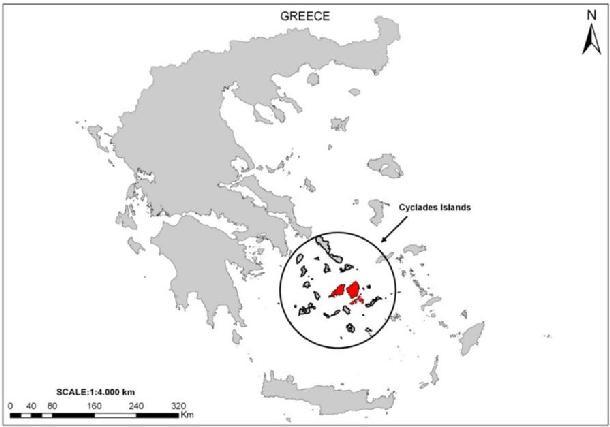 economic development of Cyclades characterizing them as one of the most significant tourism destinations in Greece. Figure 1.