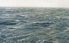 39 Σχ. 3.2θ Δύναμη σε Bf 8. Ταχύτητα ανέμου 34 40 knots. Ύψος κύματος 5,5 7,5 m. Θάλασσα με σχετικά μεγάλα κύματα, που θραύονται σχηματίζοντας αφρό.