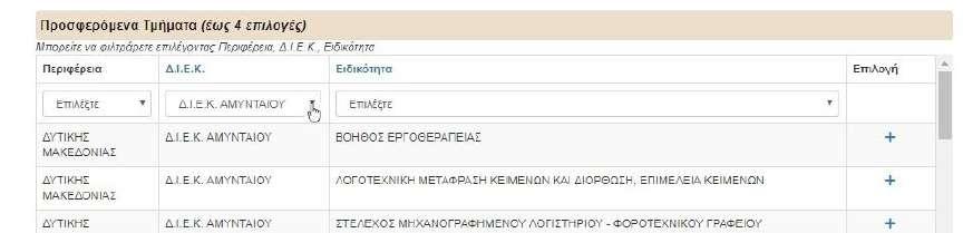 επιλέγοντάς την από την 1 η στήλη αριστερά του πίνακα.