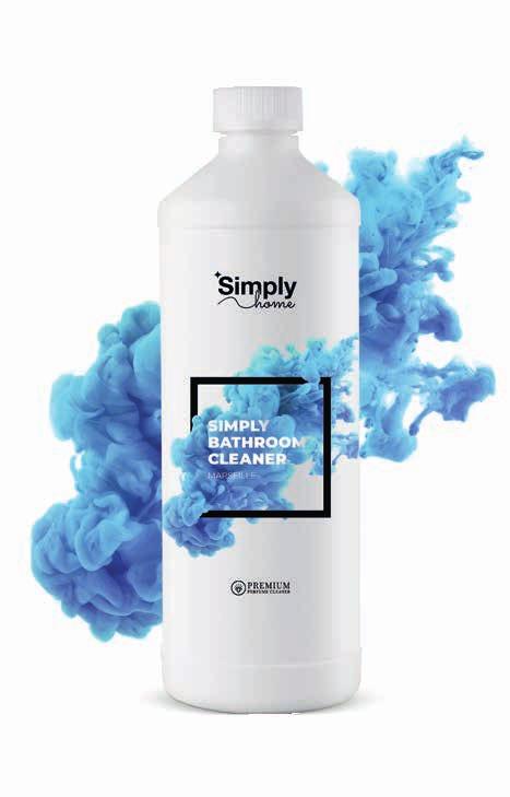 Simply Bathroom Cleaner Τι θα καθαρίσω; Εξαρτήματα μπάνιου Καμπίνες ντους Πλακάκια και αρμούς Ακρυλικές, κεραμικές και πλαστικές επιφάνειες λεκέδες από νερό υπολείμματα από σαπούνι DETERGENTS