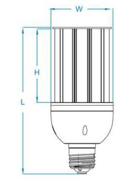 46 GoldLED-013 E40 180D Street Light SERIES Standards Color Range