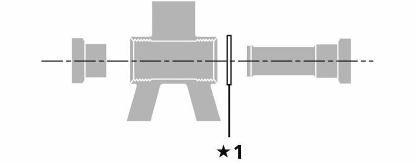 ΕΓΚΑΤΑΣΤΑΣΗ (ΕΜΠΡΟΣ ΑΛΥΣΟΤΡΟΧΟΣ) Μέθοδος εγκατάστασης αποστάτη (Για MTB/Τρέκινγκ) 1. Ελέγξτε αν το πλάτος του κελύφους της μεσαίας τριβής είναι 68 mm ή 73 mm.