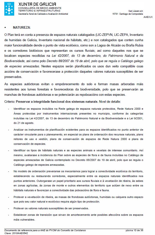 6 DOCUMENTO DE REFERENCIA PLAN XERAL DE