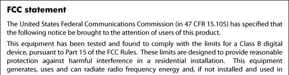 Κεφάλαιο 11 Αυτή η ενότητα περιλαμβάνει τα παρακάτω θέματα: Κωδικός αναγνώρισης μοντέλου σύμφωνα με τους κανονισμούς FCC statement VCCI