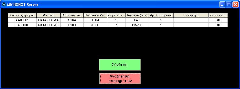 Εάν το πλήθος των µονάδων που θέλετε να συνδέσετε ξεπερνάει το διαθέσιµο πλήθος θυρών RS-232 του Η/Υ, µπορείτε να χρησιµοποιήσετε κάρτες επέκτασης θυρών RS-232, µετατροπείς USB σε RS-232 ή και