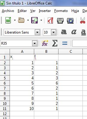 Seleccionamos os datos da columna