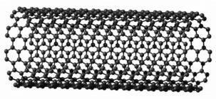 Ιδιότητες των CNTs Χαμηλή πυκνότητα μάζας ( 1.3 g/cm 3 ). Μεγάλη τιμή του aspect ratio l/d (>1000). Διάμετρος 0.4-100 nm. Δομικά τέλειοι.