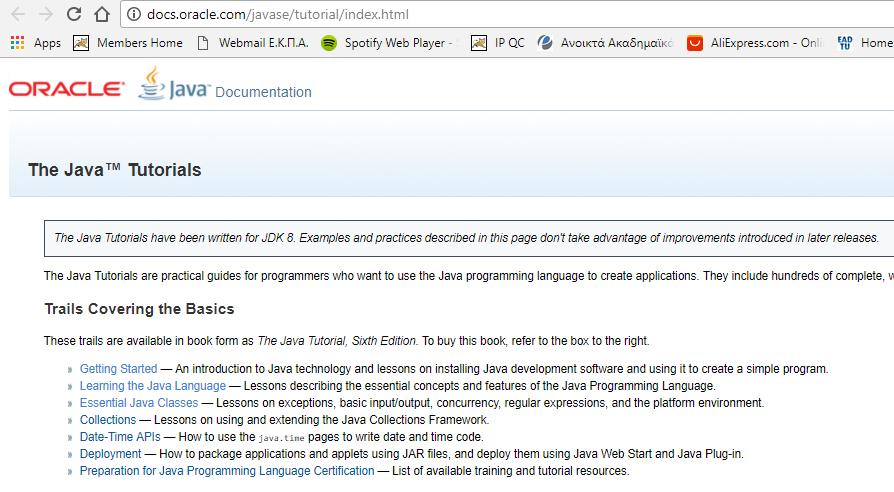 Java tutorial http://docs.oracle.