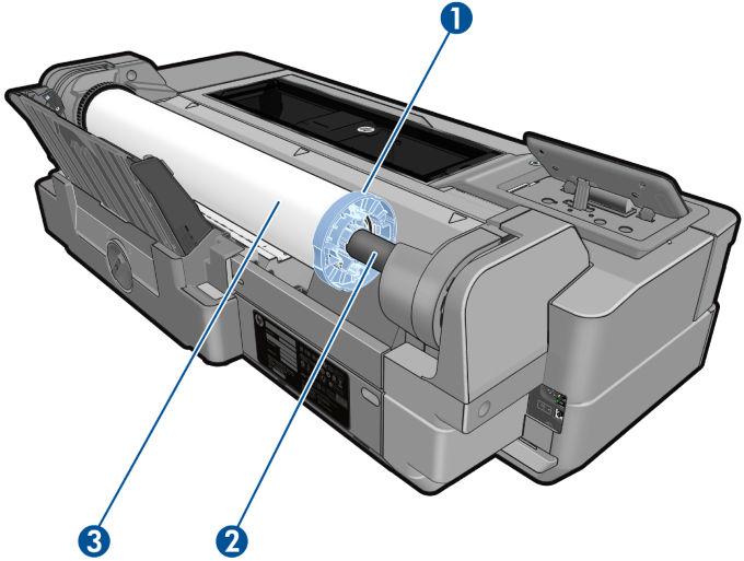 Δίσκος πολλαπλών φύλλων Πίσω όψη (T120 και T520-24T) 1.