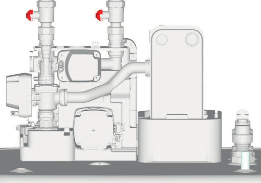 Εξωτερική πλευρά συσκευής RoCon+ B1 33 26 3UV DHW
