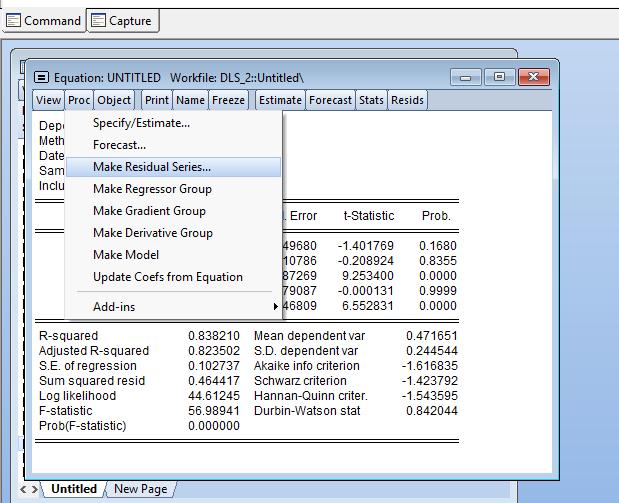 Eviews از استفاده با روش کوکران اورکات در افزار نرم تخمین GLS پسماندهای