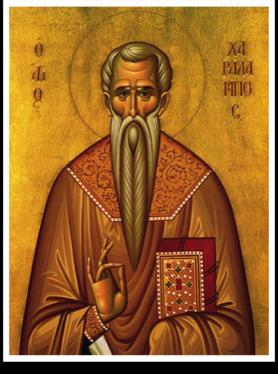 ANNUNCIATION GREEK ORTHODOX CATHEDRAL OF NEW ENGLAND WEEKLY BULLETIN 10 February 2019 The Holy Hieromartyr Haralambos The Holy Martyrs and Virgins Ennatha, Valentina, and Paul Τοῦ Ἁγίου Ἱερομάρτυρος