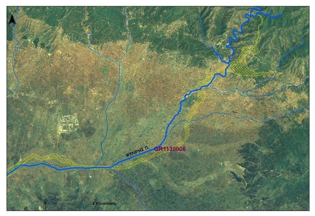 Πρέπει να επισημανθεί ότι για την περιοχή του δικτύου Natura 2000 GR1130006 - Ποταμός Φιλιούρης δεν υπάρχει ταύτιση της προστατευόμενης περιοχής με το ποτάμιο ΥΣ Φιλιούρη (ή Φυλίρης).